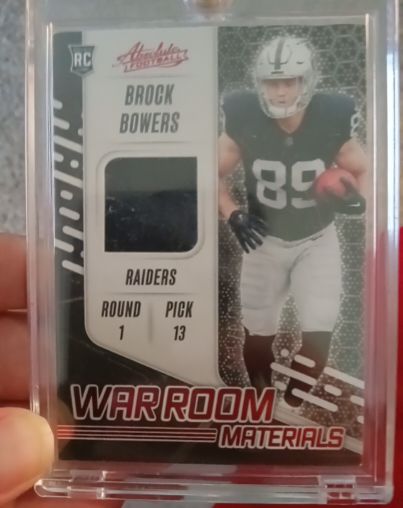 2024 Panini Absolute War Room Materials #WRM-BBS Brock Bowers — front