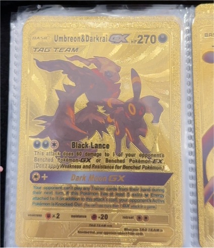 2017 Pokémon Sun & Moon #SM211 Umbreon & Darkrai GX — front
