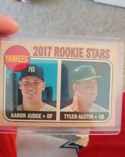 2017 Topps Heritage Rookie Stars #214 Aaron Judge Tyler Austin — front