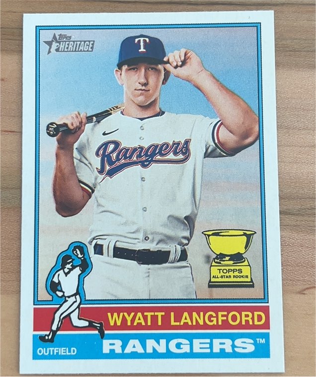 2025 Topps Heritage #29 Wyatt Langford — front