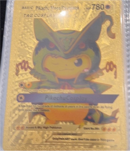 Fan Art Pikachu Mega Rayquaza #006 — front