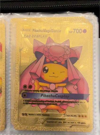2020 Fan Art #008 Pikachu Mega Diancie — front