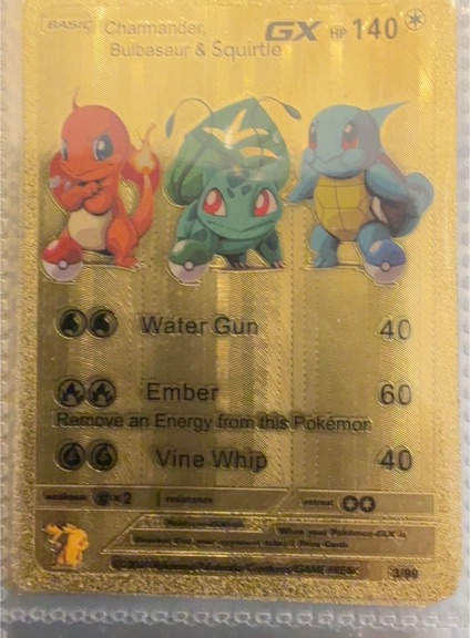 2019 Pokémon #3 Charmander, Bulbasaur & Squirtle GX — front