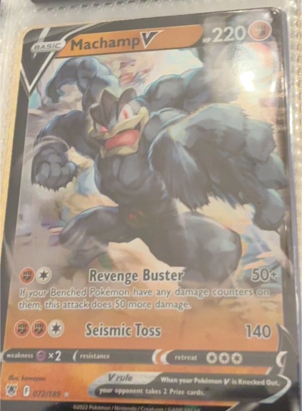 2022 Pokémon TCG Astral Radiance #072 Machamp V — front