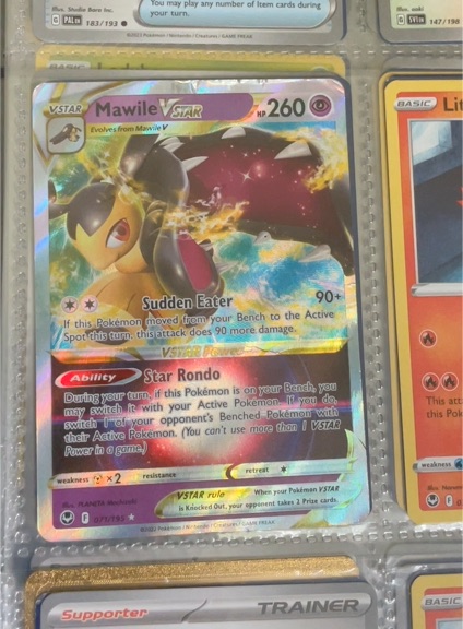 2022 Pokémon Silver Tempest #071 Mawile VSTAR — front