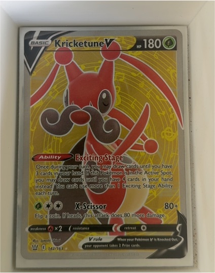 2021 Pokémon Sword & Shield Battle Styles #142 Kricketune V — front