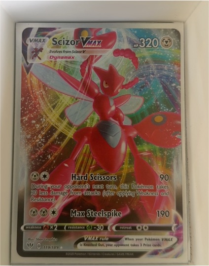 2020 Pokémon Darkness Ablaze #119 Scizor VMAX — front