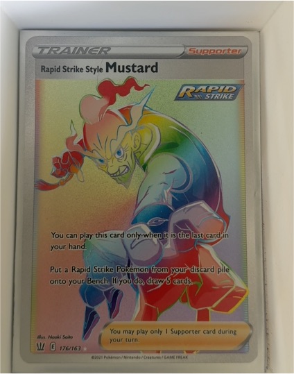 2021 Pokemon Battle Styles #176/163 Rapid Strike Style Mustard — front