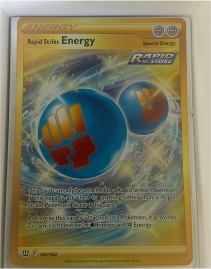 2021 Pokemon Sword & Shield Battle Styles #182 Rapid Strike Energy — front