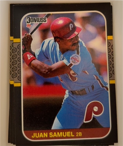 1987 Donruss #165 Juan Samuel — front