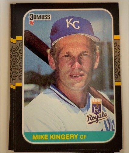 1987 Donruss #424 Mike Kingery — front