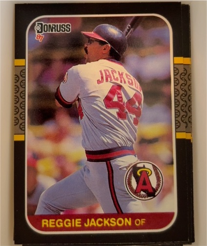 1987 Donruss #210 Reggie Jackson California Angels — front