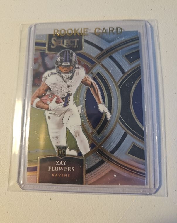 2023 Panini Select #157 Zay Flowers Premier Level Rookie Card — front