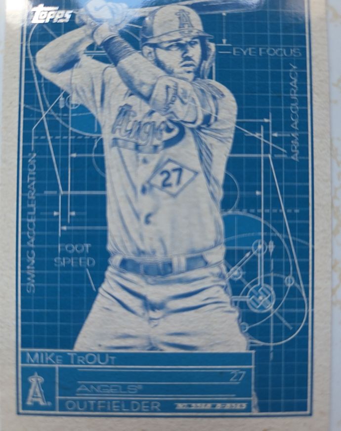 2024 Topps Superstar Blueprint #SB-2 Mike Trout — front