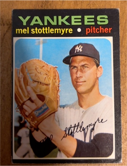 1971 Topps #615 Mel Stottlemyre — front