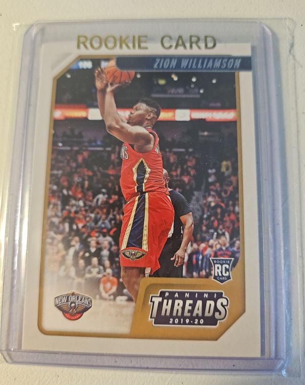 2019-20 Panini Chronicles Threads #78 Zion Williamson — front