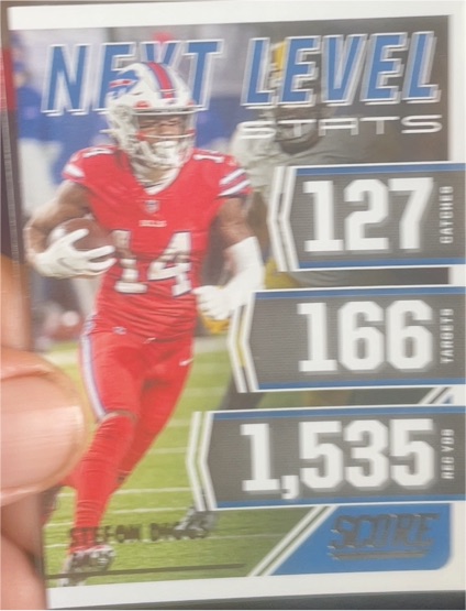 2021 Score Next Level Stats #NL12 Stefon Diggs — front