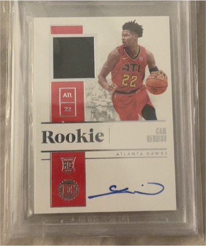 2019-20 Panini Encased Rookie Patch Autograph #RC Cam Reddish — front