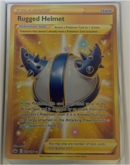2021 Pokémon Chilling Reign #228 Rugged Helmet — front