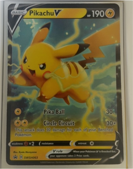 2020 Pokemon SWSH Promo #SWSH063 Pikachu V — front