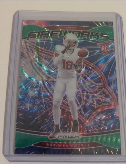 2024 Panini Prizm Fireworks #20 Marvin Harrison Jr. — front