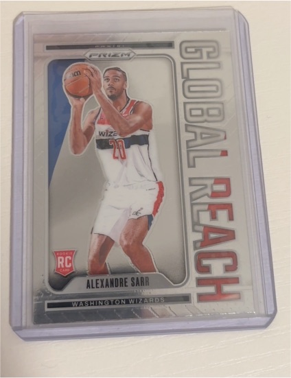 2024-25 Panini Prizm #10 Alexandre Sarr Global Reach Rookie Card — front