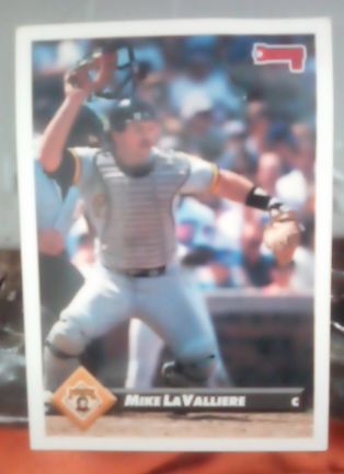 1993 Donruss #306 Mike LaValliere — front