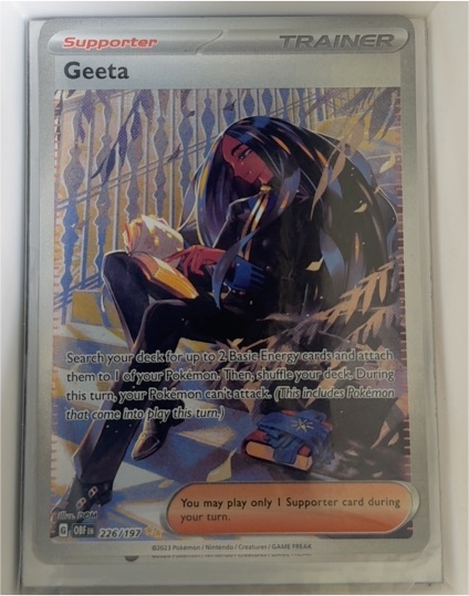 2023 Pokémon Scarlet & Violet Obsidian Flames #226 Geeta — front