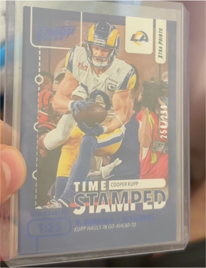 2022 Panini Prestige #TS-7 Cooper Kupp Time Stamped — front