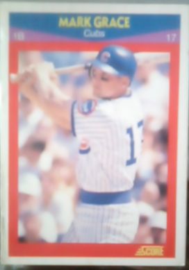 1990 Score 100 Superstars #60 Mark Grace — front