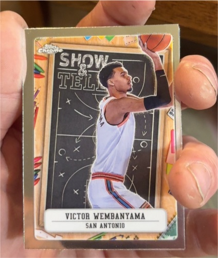 2024-25 Topps Chrome #ST-9 Victor Wembanyama Show & Tell — front