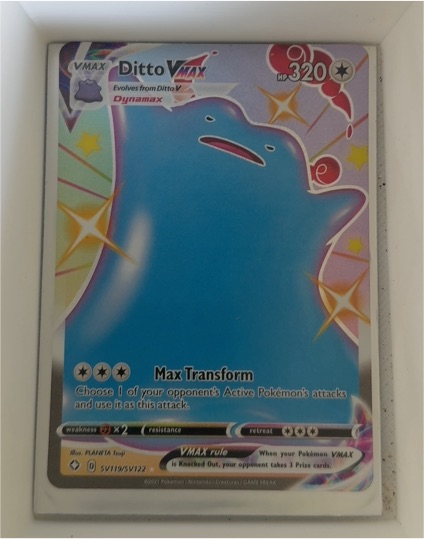 2020 Pokémon Shining Fates #SV119 Ditto VMAX — front