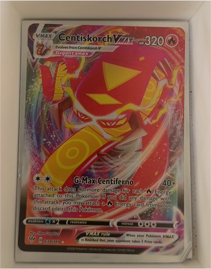 2020 Pokémon Darkness Ablaze #034/189 Centiskorch VMAX — front