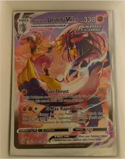 2022 Pokémon TCG Sword & Shield Brilliant Stars #TG21/TG30 Rapid Strike Urshifu VMAX — front