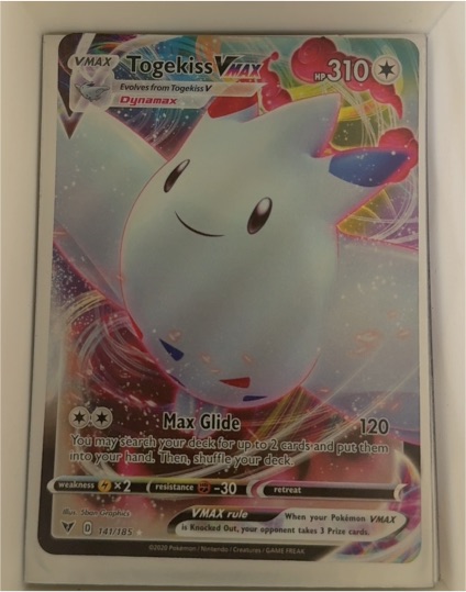 2020 Pokemon TCG Vivid Voltage #141 Togekiss VMAX — front
