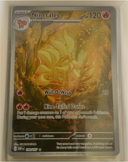 2023 Pokémon SV03: Obsidian Flames #199 Ninetales — front