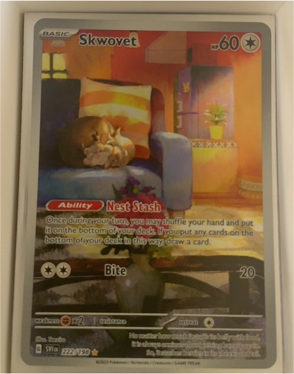 2023 Pokémon Scarlet & Violet SV01: Scarlet & Violet Base Set #222 Skwovet — front