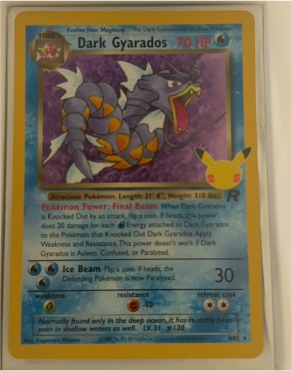 2021 Pokemon TCG Celebrations #8 Dark Gyarados — front