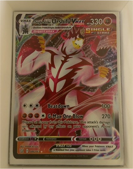 2021 Pokémon Sword & Shield Battle Styles #086 Single Strike Urshifu VMAX — front