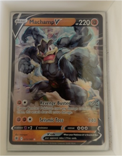 2022 Pokémon Sword & Shield Astral Radiance #072 Machamp V — front