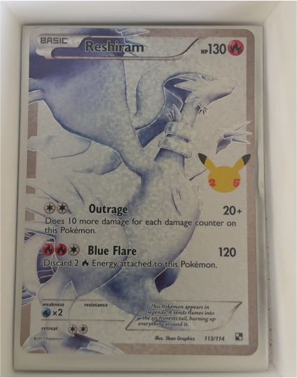 2021 Pokémon Celebrations Classic Collection #113 Reshiram — front