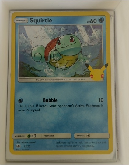 2021 McDonald's Pokémon 25th Anniversary #17 Squirtle — front