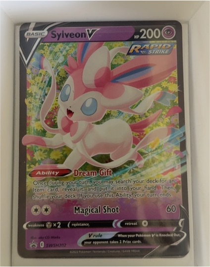 2022 Pokémon SWSH Black Star Promo #SWSH202 Sylveon V — front