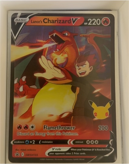 2021 Pokemon Celebrations Lance's Charizard V SWSH133 — front