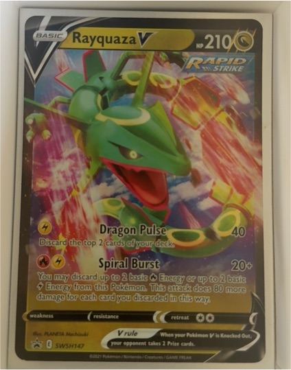 2021 Pokémon Sword & Shield #SWSH147 Rayquaza V — front
