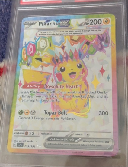 2024 Pokémon #219 Pikachu ex — front