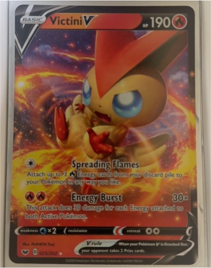 2020 Pokémon TCG Sword & Shield #025 Victini V — front