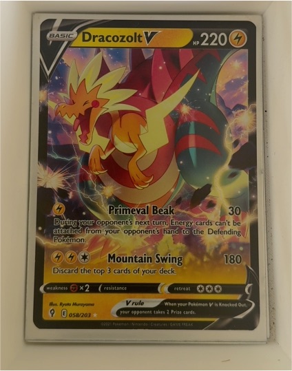 2022 Pokémon TCG Evolving Skies #058 Dracozolt V — front