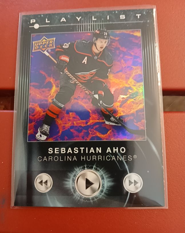 2024-25 Upper Deck Series 2 Playlist #PL-13 Sebastian Aho — front