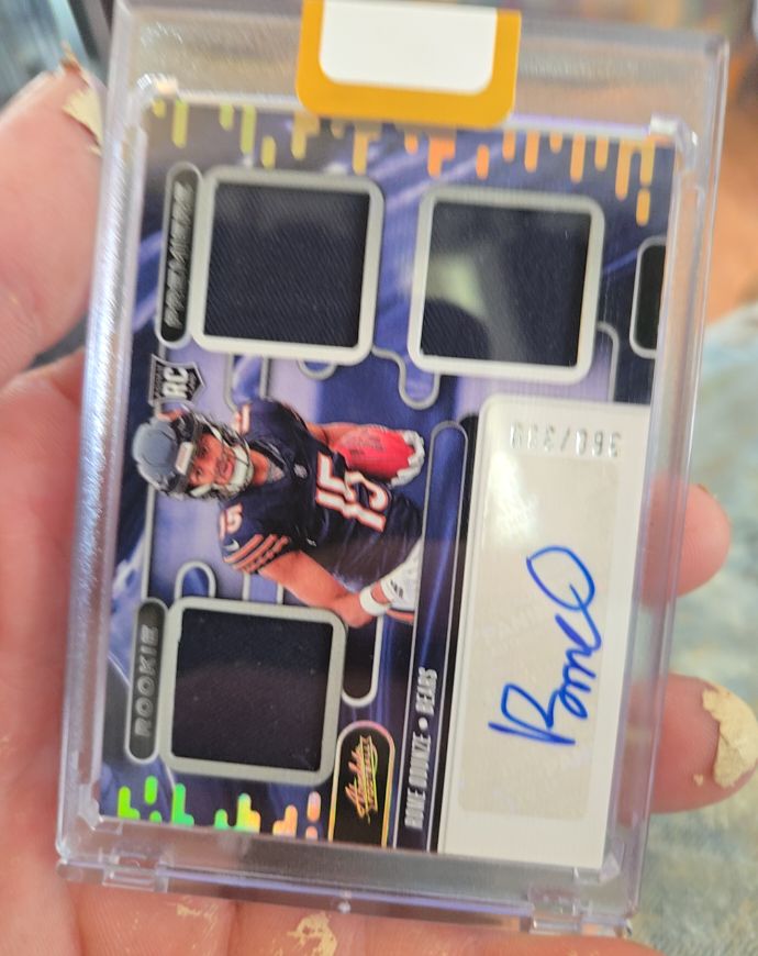 2024 Panini Absolute Rookie Premiere Materials Autographs Michael Penix Jr. #RPM-MP — front
